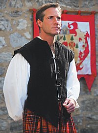 Lederweste schwarz
