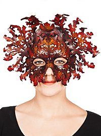 Maschera barocca marrone
