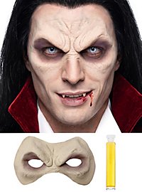 Maschera da vampiro, truccata da attaccare in lattice