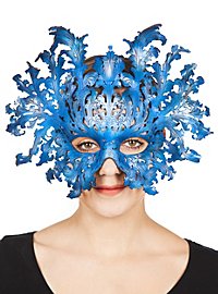 Masque en cuir - Obéron (bleu)