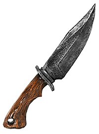 Messer - Bowie Knife metallfarben (32cm kernlos) Polsterwaffe