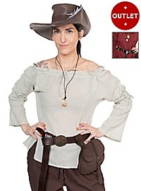 Middeleeuws Blouse In Linnen Look - Mia