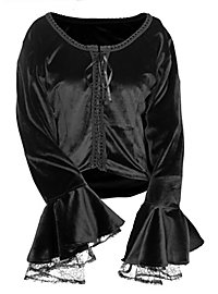 Middeleeuws Fluwelen Blouse Met Bies - Erina