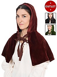 Mittelalter Kapuze aus Samt - Viola