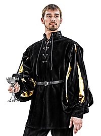 Camicia con maniche a taglio - Armand nero/oro