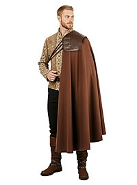 Musketier Schulterumhang mit dreifacher Schnürung - Guillaume, braun