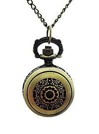 Orologio da tasca medaglione con motivo floreale