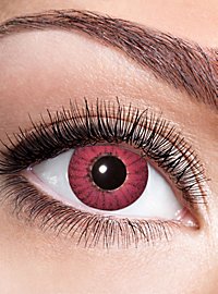 Red iris contact lens with diopters