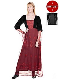 Robe médiévale en velours avec tulle - Augusta