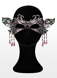 Schillernder Schmetterling Ledermaske