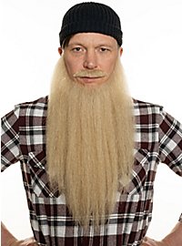 Set di barba da boscaiolo con barba e baffi