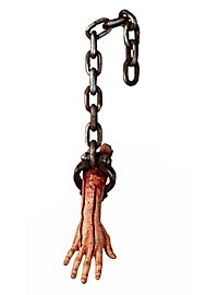 Severed Arm in Chain Halloween Decoration