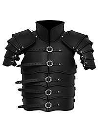 Lederrüstung mit Schultern - Späher schwarz
