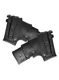 Spalle in pelle - combattente, nero