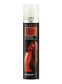 Spray rouge cheveux & corps UV lumière noire