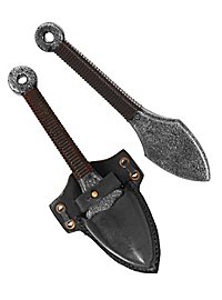 Throwing dagger with sheath - Kunai, black, Larp weapon