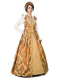 Renaissance Kleid - Tudor, bernstein