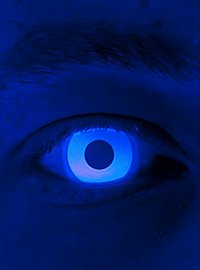 Lentilles de contact bleues UV