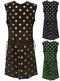 Beschlagenes Mittelalter Lederwams - Gefolgsmann, lang