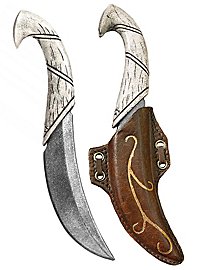 Wurfmesser mit Scheide - Elfisch, schwarz Polsterwaffe