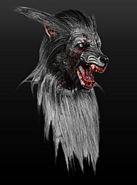 Zombiewolf Maske aus Latex
