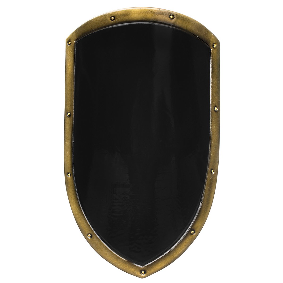 Beginner's kite shield black/gold 60x36cm Black/Gold - andracor.com