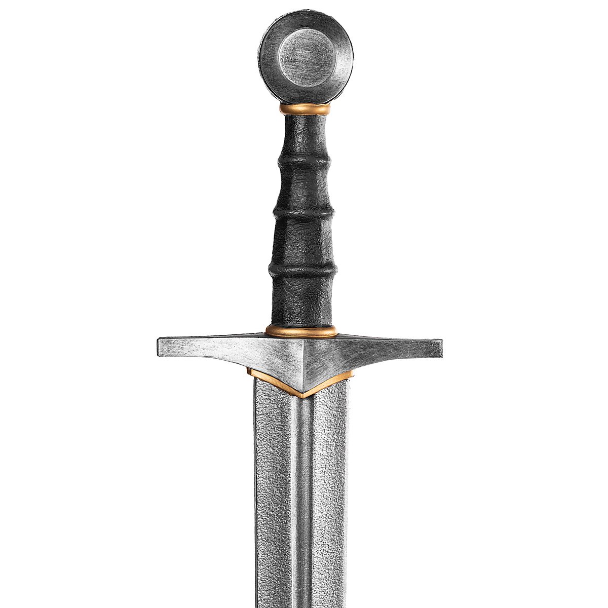 Chevalier templier rouge miniature avec casque, bouclier et épée (18 cm