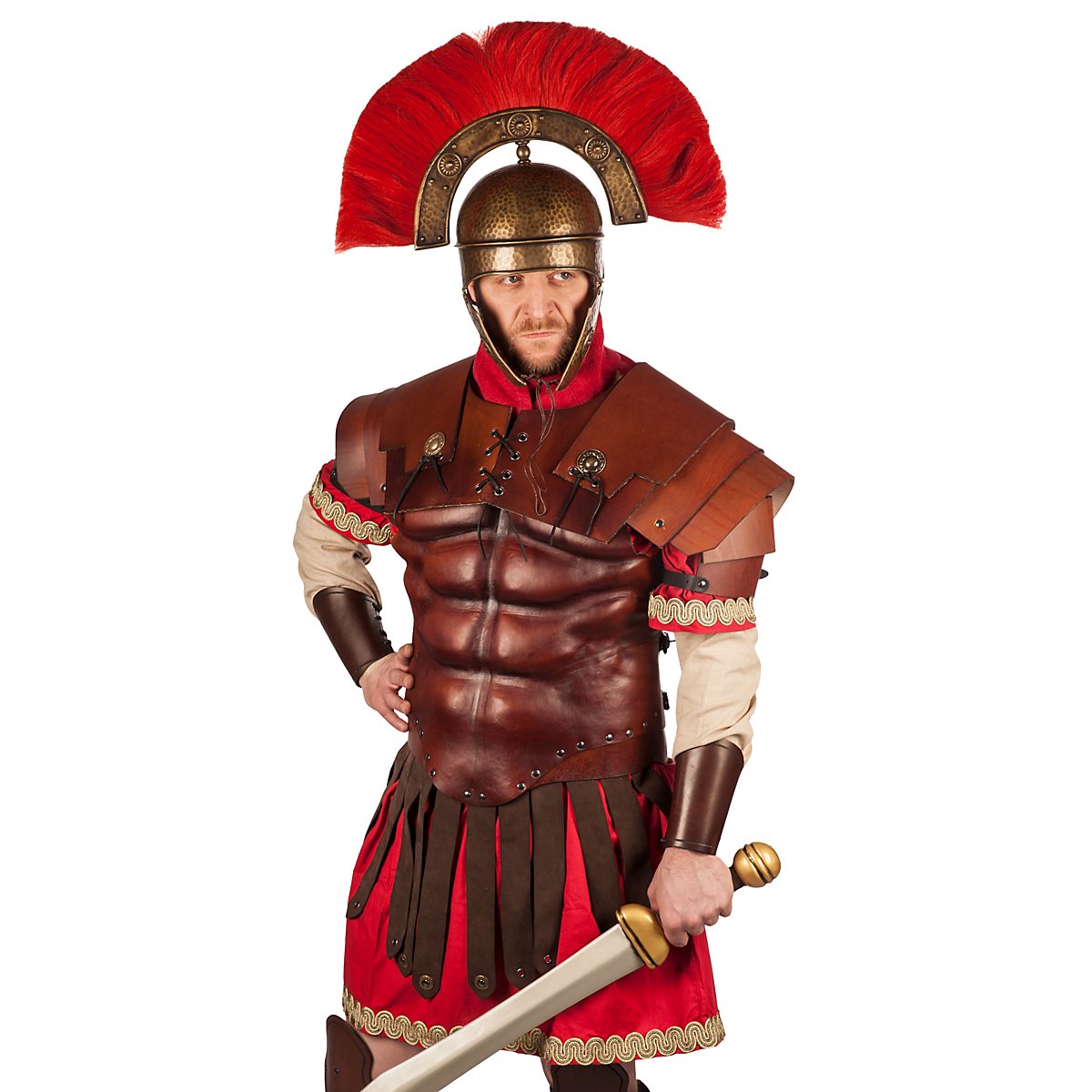Leather Armour Skirt - Centurio - andracor.com