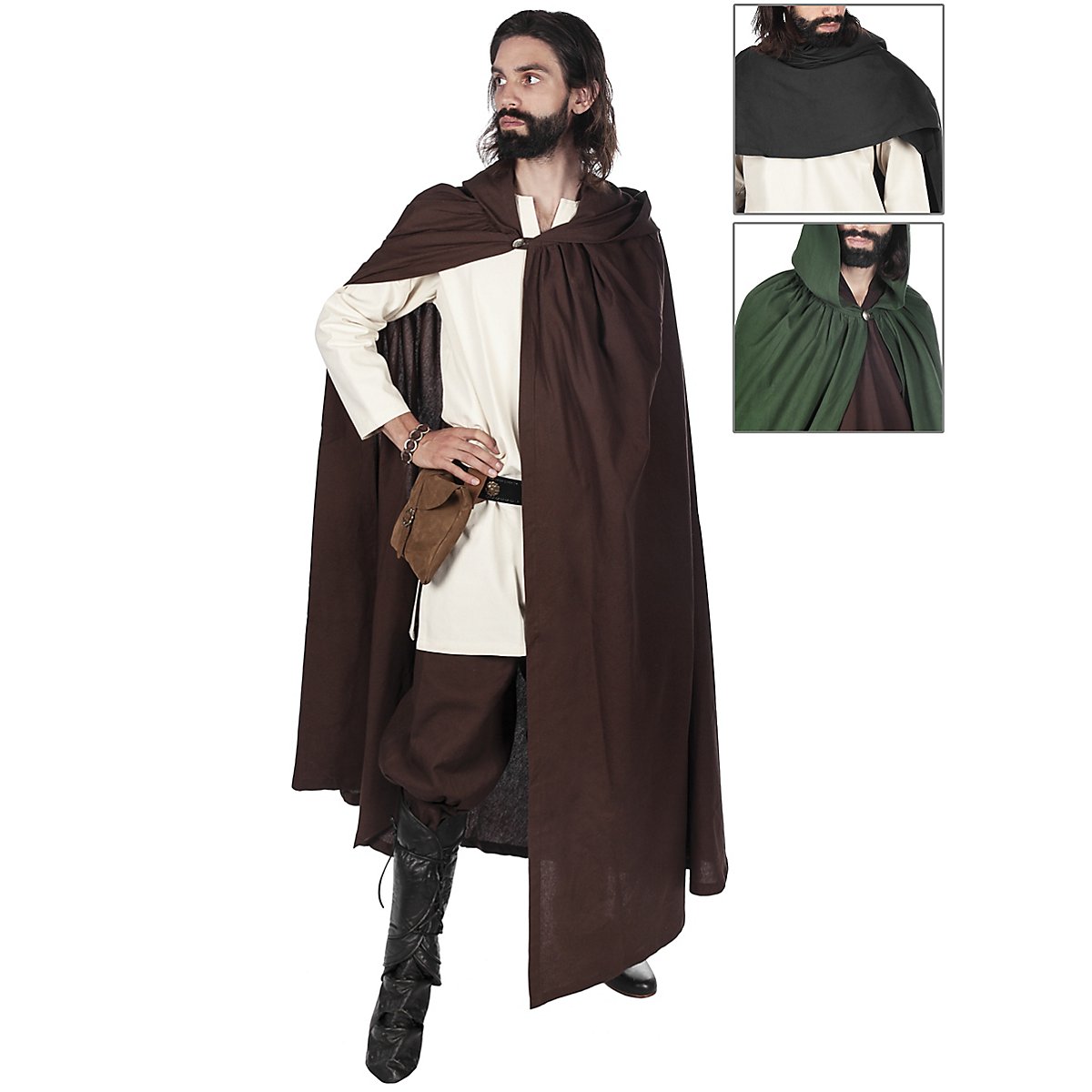 Medieval cloak with hood - Gordion - andracor.com
