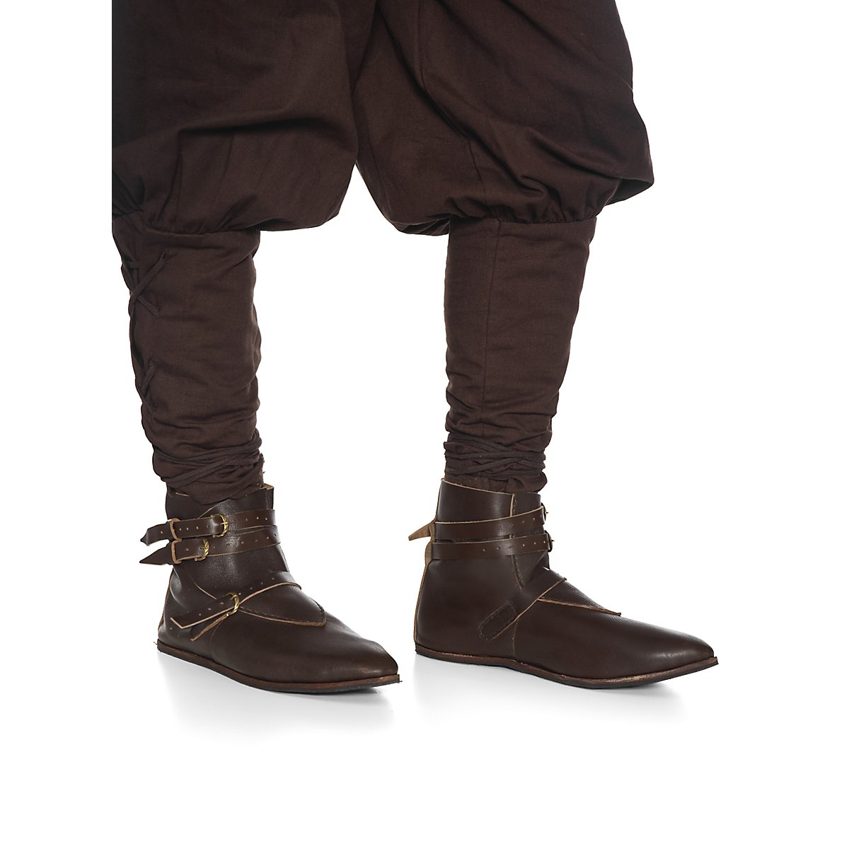 Medieval half boot with 3 buckles - Thielemann - andracor.com