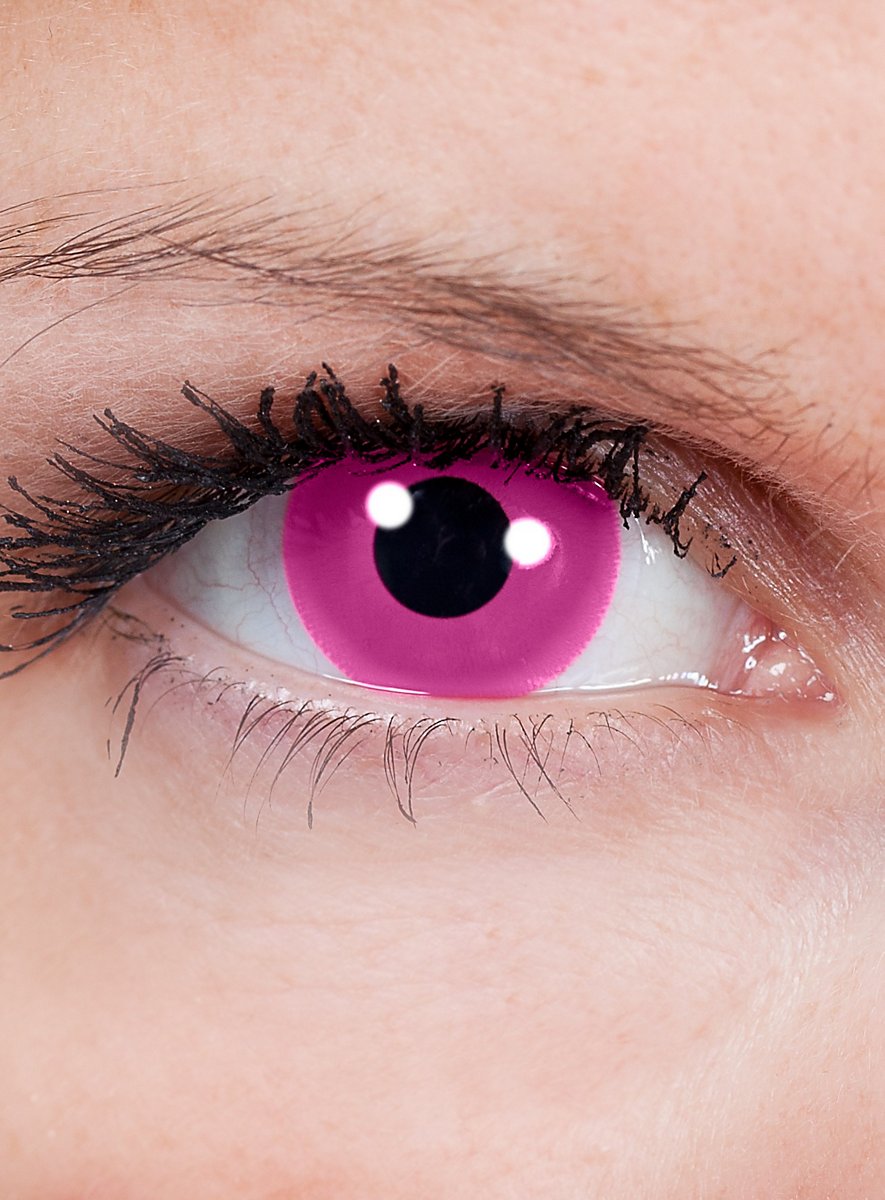 Почему глаза розовые. Линзы Незуко. Розовые глаза. Розовые линзы для глаз.