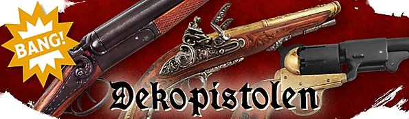 Colts und Pistolen als Deko und Accessoire für Larp