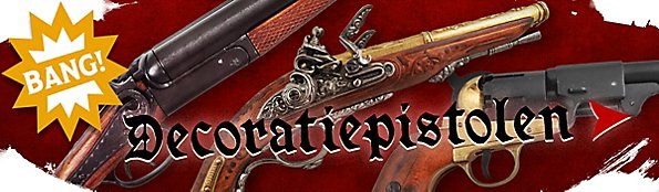 Colts en pistolen als decoratie en accessoire voor LARP