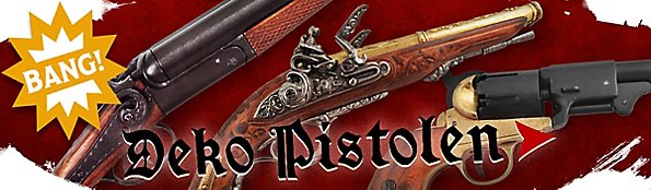 Colts und Pistolen als Deko und Accessoire für Larp