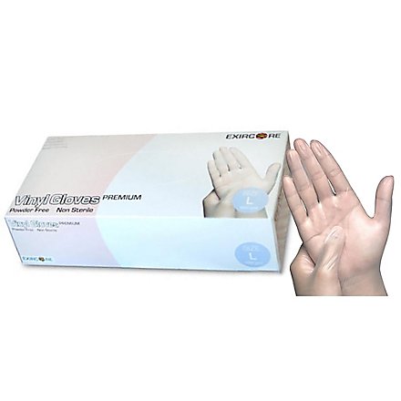 Exircore Vinyl gloves - transparent - 100 pcs