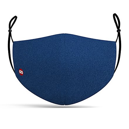 Fabric mask Blue Denim
