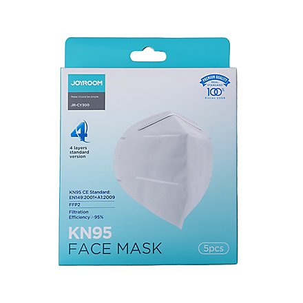 JoyRoom KN95-FFP2 Premium-Gesichtsmaske ohne Ventil - 5 Stück