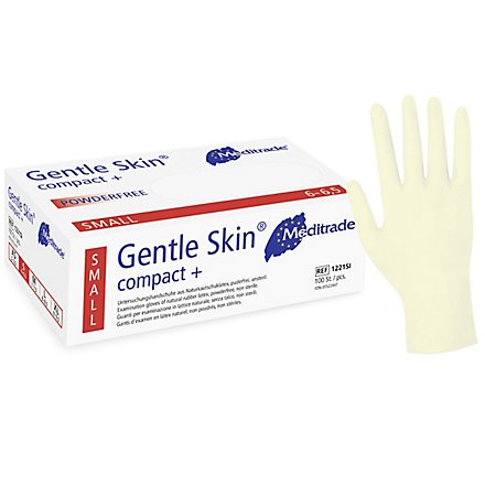 Meditrade Gentle Skin® compact Latex Untersuchungshandschuhe - 100 Stück
