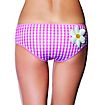 Baumwoll-Boyshort im Vichy-Karo Pink mit Spitze