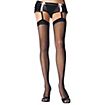 Black Suspender Stockings with Dotted Lines