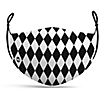 Fabric mask Harlequin black and white
