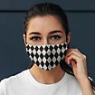 Fabric mask Harlequin black and white