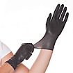 Hygostar® Diablo Latex gloves - black - 100 pcs