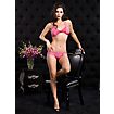 Spitzen-Dessous Set Pink mit Neckholder-BH, 2-tlg.