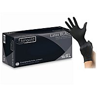 BINGOLD Latex BLACK Latex gloves - black - 100 pcs