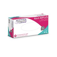 Bingold Nitril 30Plus - Einweghandschuhe - weiß - 100 Stück