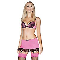 Lingerie-Set 3-tlg. "Showtime" in Pink & Schwarz