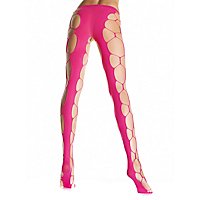Extreme Cut-Out-Strumpfhose in Neonpink