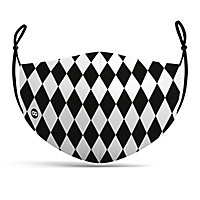 Fabric mask Harlequin black and white