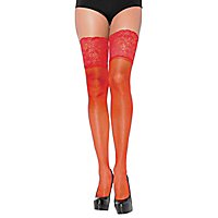 Fine stockings with wide border red